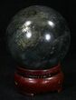 Flashy Labradorite Sphere - Great Color Play #32058-2